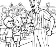 Coloriage Match d'enfants de rugby