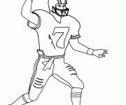 Coloriage M&ecirc;l&eacute;e de football am&eacute;ricain