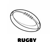 Coloriage Petite Ballon rugby
