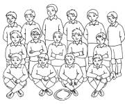 Coloriage Photo d'&eacute;quipe de rugby