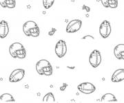 Coloriage Plusieurs ballons de rugby