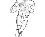 Coloriage Poster de football am&eacute;ricain