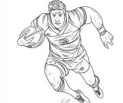 Coloriage Profile du joueur de rugby PS