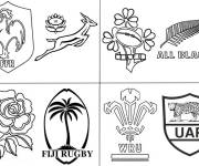Coloriage Quarts de finale de la coupe du monde de rugby