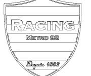 Coloriage Racing &eacute;quipe de rugby