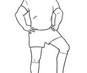 Coloriage et dessins gratuit Rugby facile à imprimer