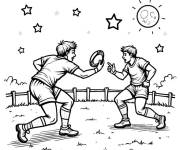 Coloriage Rugby pour ce1