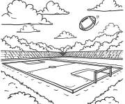 Coloriage Stade rugby
