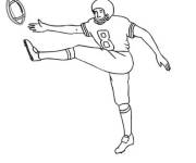 Coloriage Tir de balle de football am&eacute;ricain