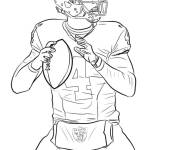 Coloriage Touche de football am&eacute;ricain