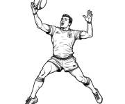 Coloriage Touche de rugby en ligne