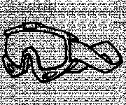 Coloriage Lunettes de Ski
