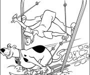 Coloriage Ski dr&ocirc;le
