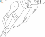 Coloriage Ski jeux Olympiques
