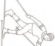 Coloriage Skieur simple