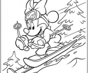 Coloriage Skieuse Disney