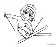 Coloriage Un Petit Skieur