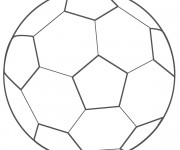 Coloriage et dessins gratuit Ballon de Foot à imprimer