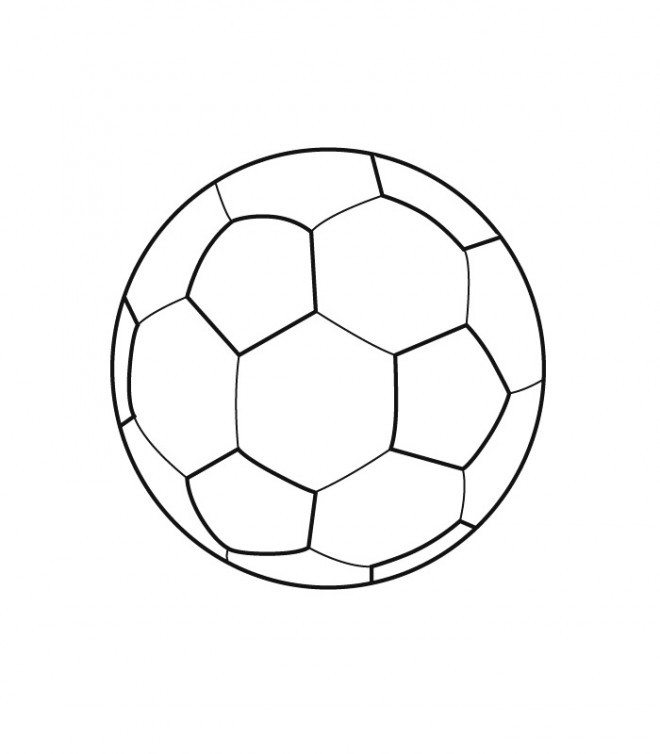 Coloriage Ballon de Soccer vecteur dessin gratuit à imprimer