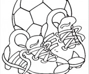Coloriage &Eacute;quipement de Soccer