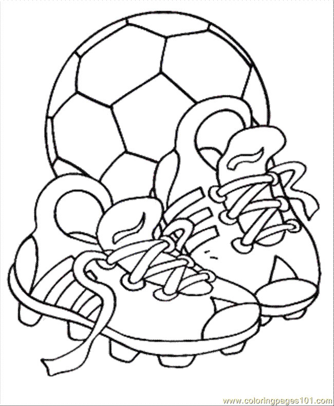 Coloriage et dessins gratuits Équipement de Soccer à imprimer