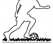 Coloriage Joueur Soccer en ligne