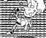 Coloriage Joueur Soccer qui fait rire