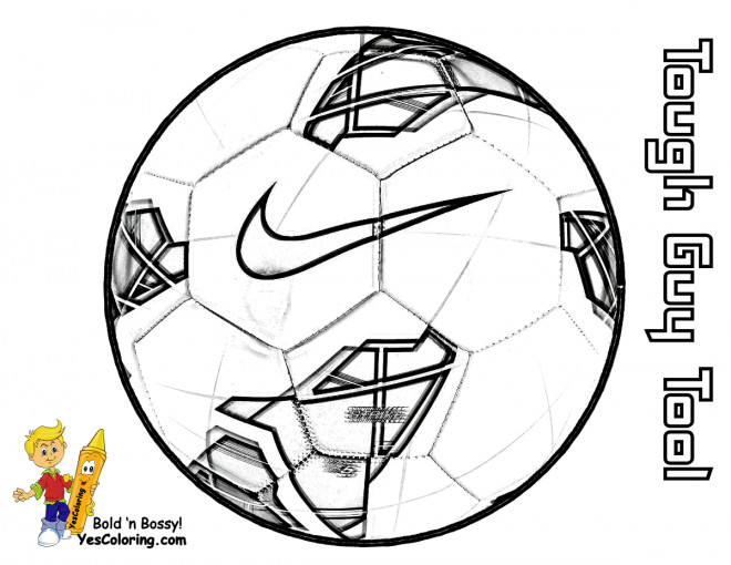 Coloriage Marque de Ballon Soccer dessin gratuit à imprimer