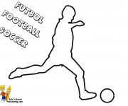 Coloriage Soccer joueur &agrave; compl&eacute;ter