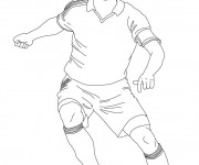 Coloriage Soccer joueur &agrave; t&eacute;l&eacute;charger