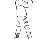 Coloriage Soccer Touche