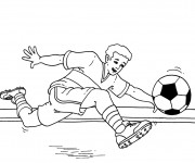 Coloriage Tire de Ballon Soccer