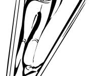 Coloriage Comp&eacute;tition de saut &agrave; ski sur le th&egrave;me de sport d'hiver