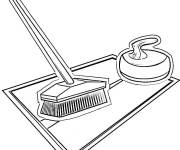 Coloriage &Eacute;quipement pour le curling