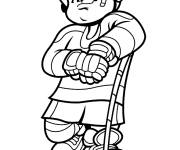 Coloriage et dessins gratuit Hockey sur glace gratuit à imprimer