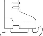 Coloriage Ice Skate en &eacute;moji
