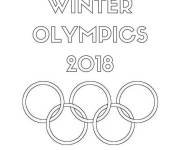 Coloriage Jeux olympiques d'hiver 2018
