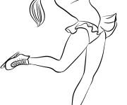 Coloriage Patinage artistique sur glace