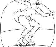 Coloriage Patinage sur glace