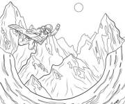Coloriage Sport d'hiver freestyle en ligne