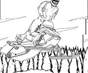 Coloriage et dessins gratuit Trottinette des neiges à imprimer