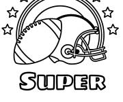 Coloriage 56e Super Bowl
