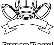 Coloriage Affiche de 56e Super Bowl