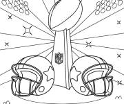 Coloriage Affiche du Super Bowl LIX
