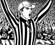 Coloriage Arbitre de Super Bowl