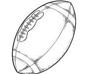 Coloriage Balle de Super Bowl d&eacute;taill&eacute;