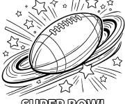 Coloriage Balle du Super Bowl