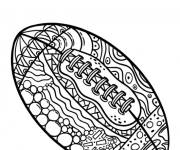 Coloriage Ballon de football d&eacute;cor&eacute;
