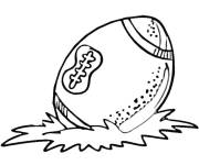 Coloriage Ballon de Super Bowl facile