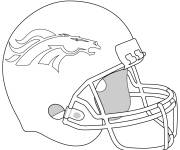 Coloriage et dessins gratuit Casque de Broncos de Denver Super Bowl à imprimer